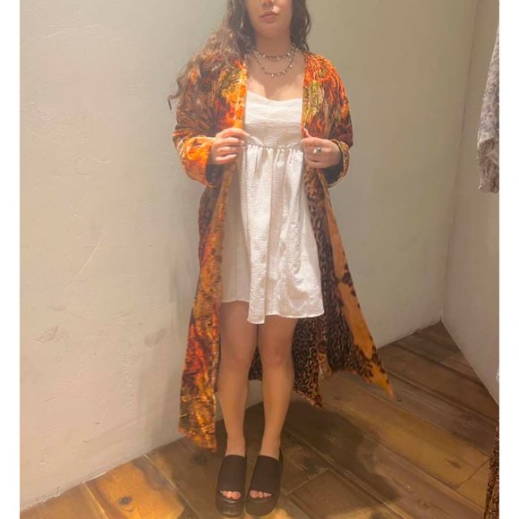 NWT Free People Mirabella Duster / Citron Combo - Picture 5 of 9